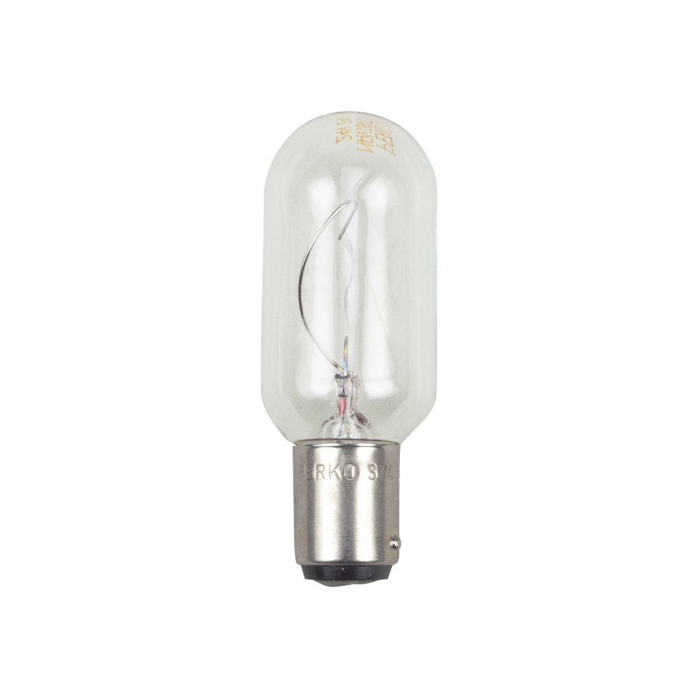 Bombilla transparente de 120 Vca / 30 W de doble contacto