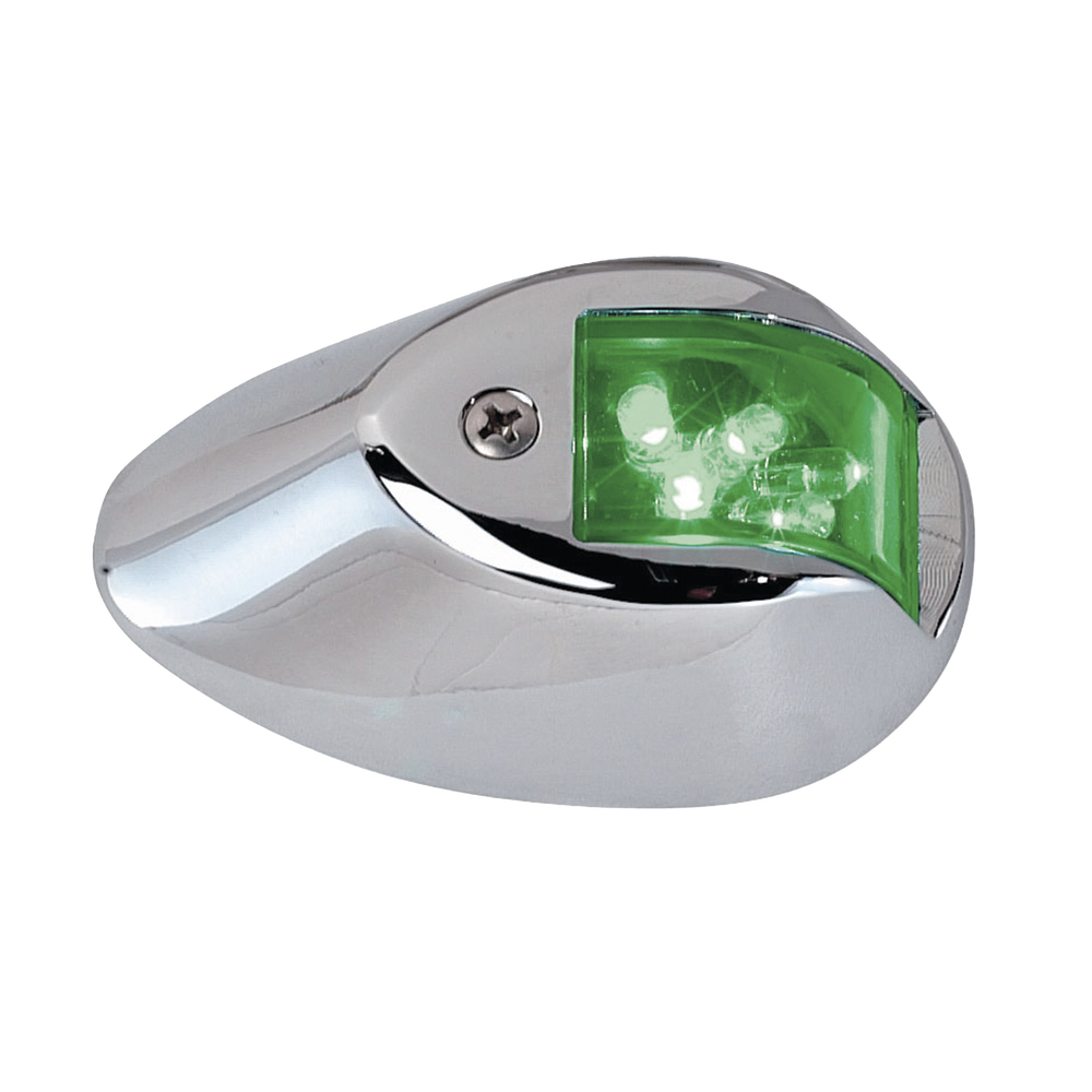 Set de Luces de Navegación Verticales Rojo / Verde con Carcasa en Cromo para Embarcaciones a Motor de Menos de 20 Metros - Image 2