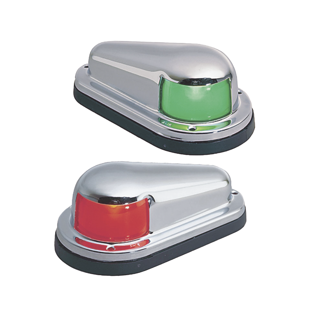 Luz de Navegación, 1 Milla Certificada A-16, Uso de Reemplazo, Embarcaciones a Vela/Motor hasta 12m, Material Latón/Acero Inoxidable, Base Polímero, Acabado Cromado/Pulido, 12V, 10W, Contactos Dorados