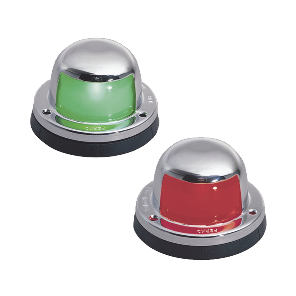 Set de Luces Laterales de Montaje Horizontal en Carcasa de Acero Inoxidable para Todo Tipo de Embarcación Menores de 12 Metros