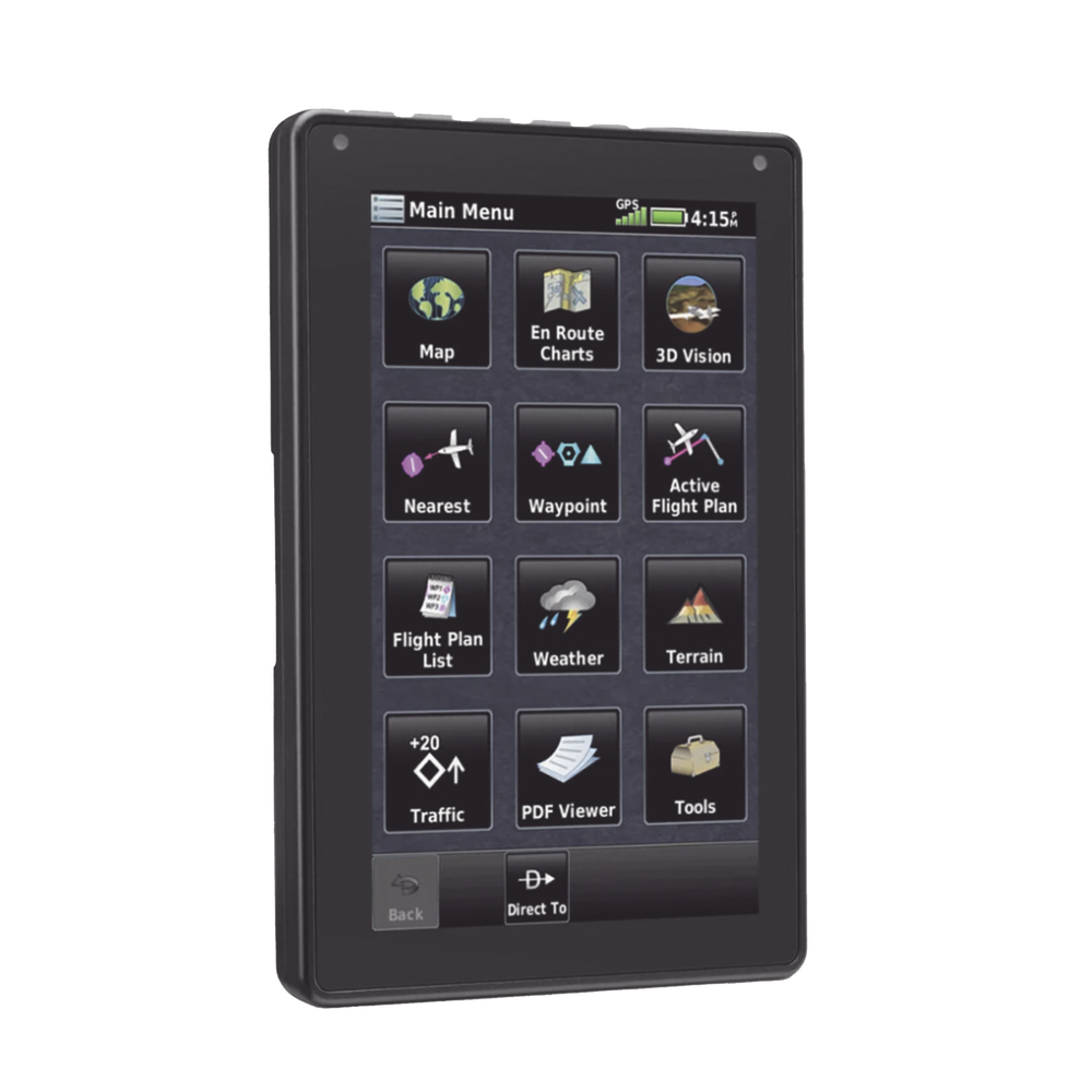 Navegador portátil aera 760, muestra información de trafico aéreo y una excelente visualización por medio de su pantalla con visión 3D touch screen. - Image 2