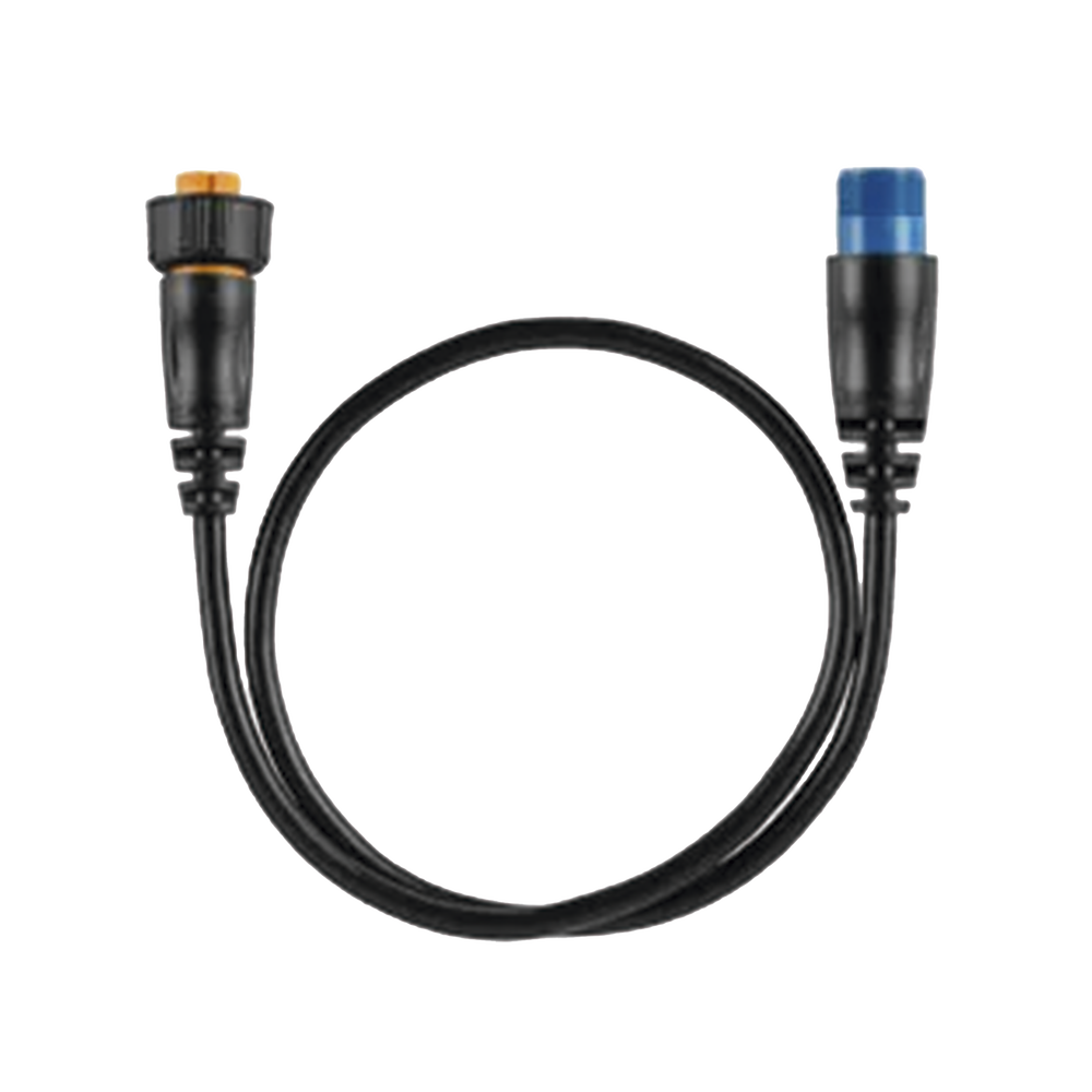 Cable adaptador para conectar un transductor de 8 pines con XID a un puerto de sonda de 12 pines a un dispositivo náutico compatible.