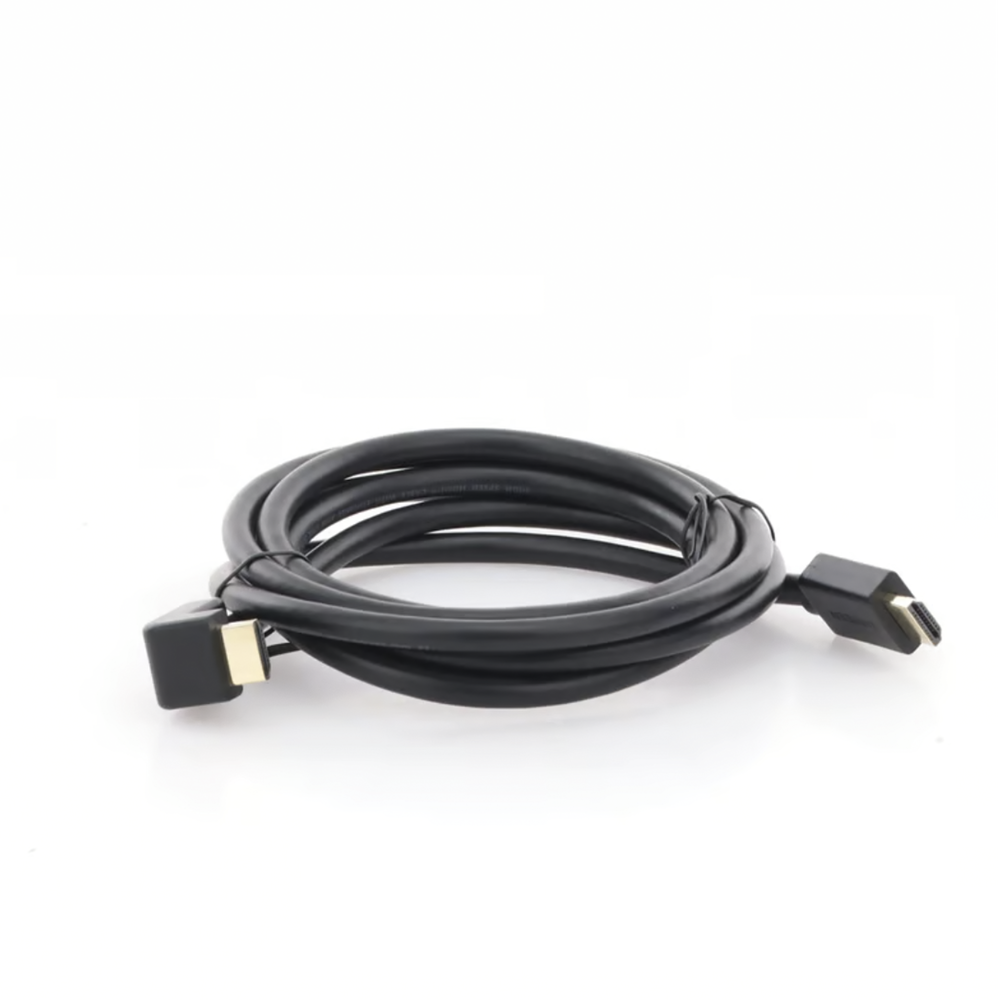 Cable HDMI 2.0 en Angulo de 90° / 2 m / 4K@60Hz / HDR / 3D / HEC (Canal Ethernet HDMI) / ARC (Canal de Retorno de Audio / CEC / 32 canales de Audio / HDCP 2.2 / Dolby Atmos / 18 Gbps / Blindaje Múltiple - Image 2