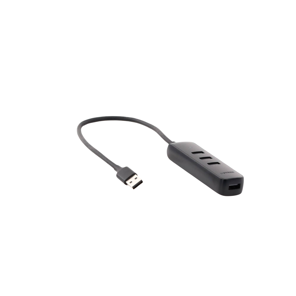 HUB USB-A 3.0 4 en 1 | 4 Puertos USB-A 3.0 (5Gbps) | Cable de 25 cm | Indicador Led | Ideal para Transferencia de Datos | Entrada USB-C para alimentar equipos de mayor consumo como discos duros | Color Negro. - Image 3