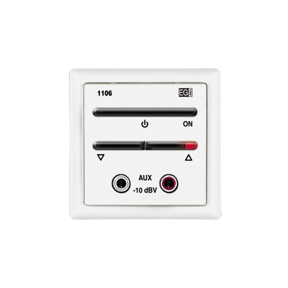 Módulo De Entrada Para Señal De Audio Auxiliar Con Encendido/Apagado Y Regulación De Volume, Color Blanco - Image 2