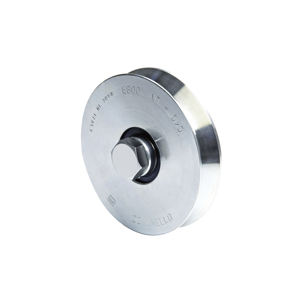 Rueda de 12 cm / Con Capacidad Para Puertas de Hasta 240 kg / Sin Soporte / Canal Tipo "V"