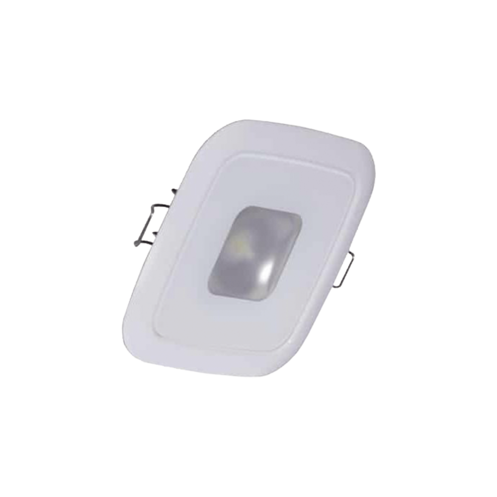 Luz led marina Square Mirage, emite luz color blanco con atenuación, rojo y azul de 380 lúmenes, para uso interior y exterior con grado de protección IP67.