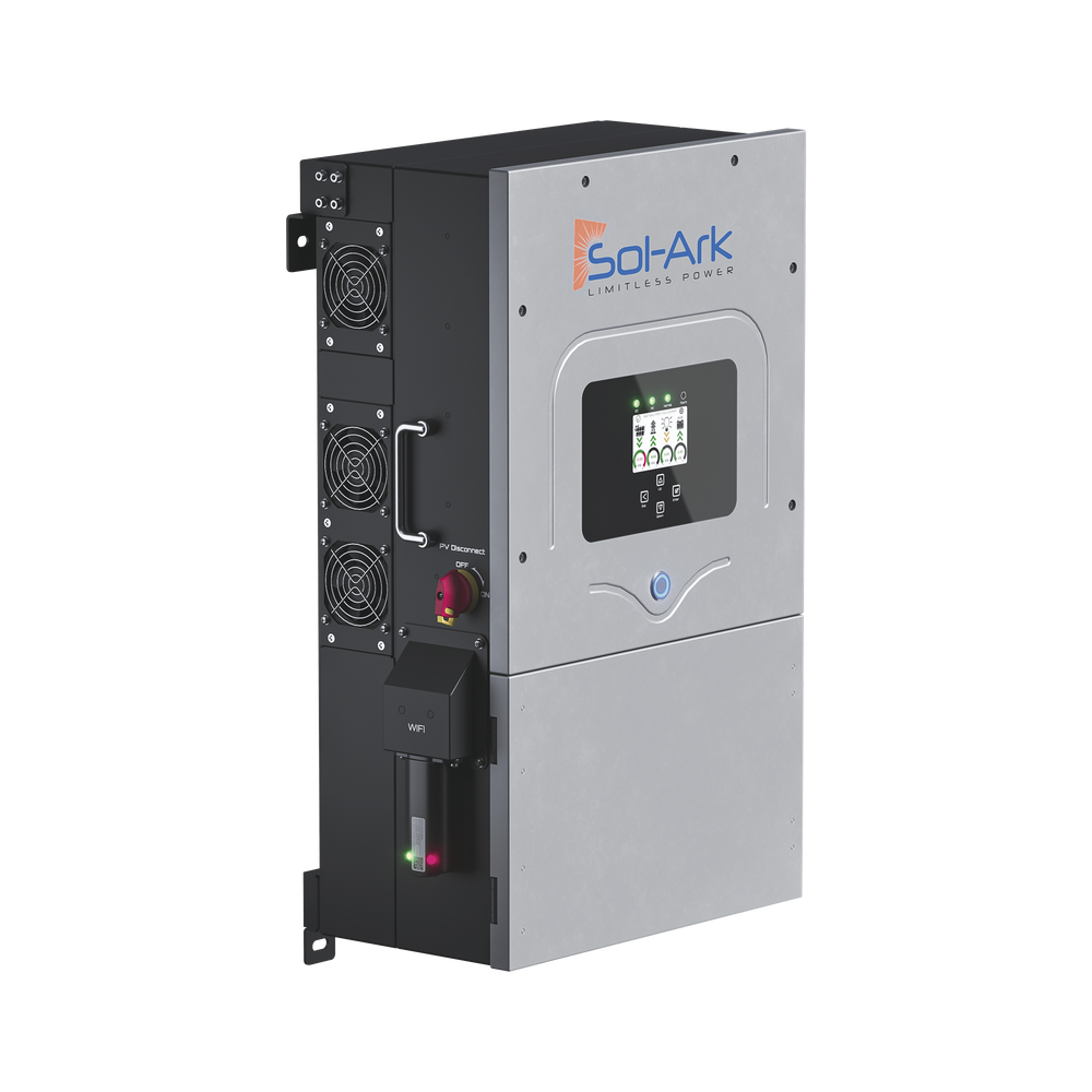 Inversor Hibrido SOL-ARK, 12 Kw, 220 Vcc, Fase Dividida, WIFI incluido, IP65, Entrada de Baterías a 48 Vcc - Image 4