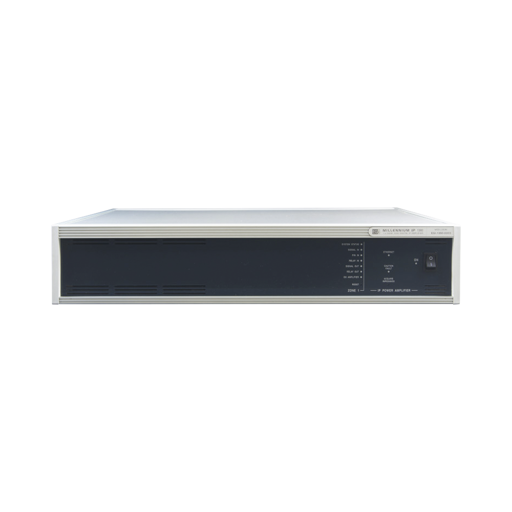 ETAPA DE POTENCIA DIGITAL 1x240W 100V MILLENNIUM IP CON CONECTIVIDAD IP LAN, SUPERVISON, CALIDAD DE SONIDO HQ PARA 1 ZONA, EN FORMATO RACK 2U