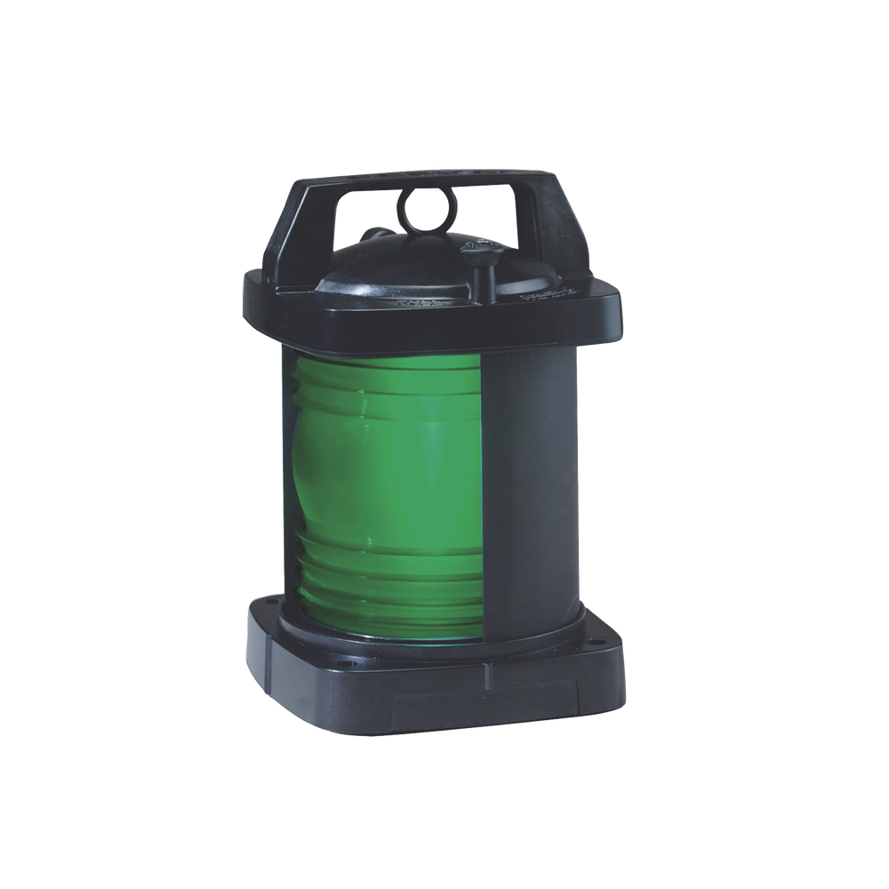 Luz de navegación con lente en color verde con arco de visibilidad: 112-1/2°