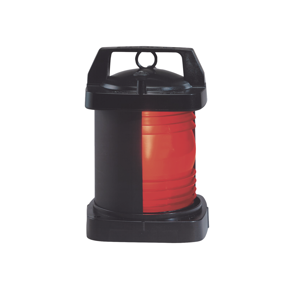 Luz de navegación con lente en color rojo con arco de visibilidad: 112-1/2°