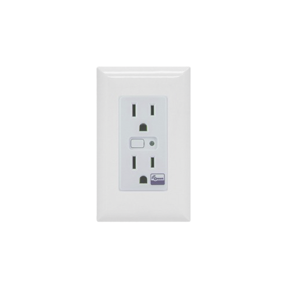 (ZWAVE) Tomacorriente con señal inalambrica Z-WAVE, compatible con HUB HC7, C8, puede ser un panel de alarma L5210, L7000 con Total Connect y Alarm.Com