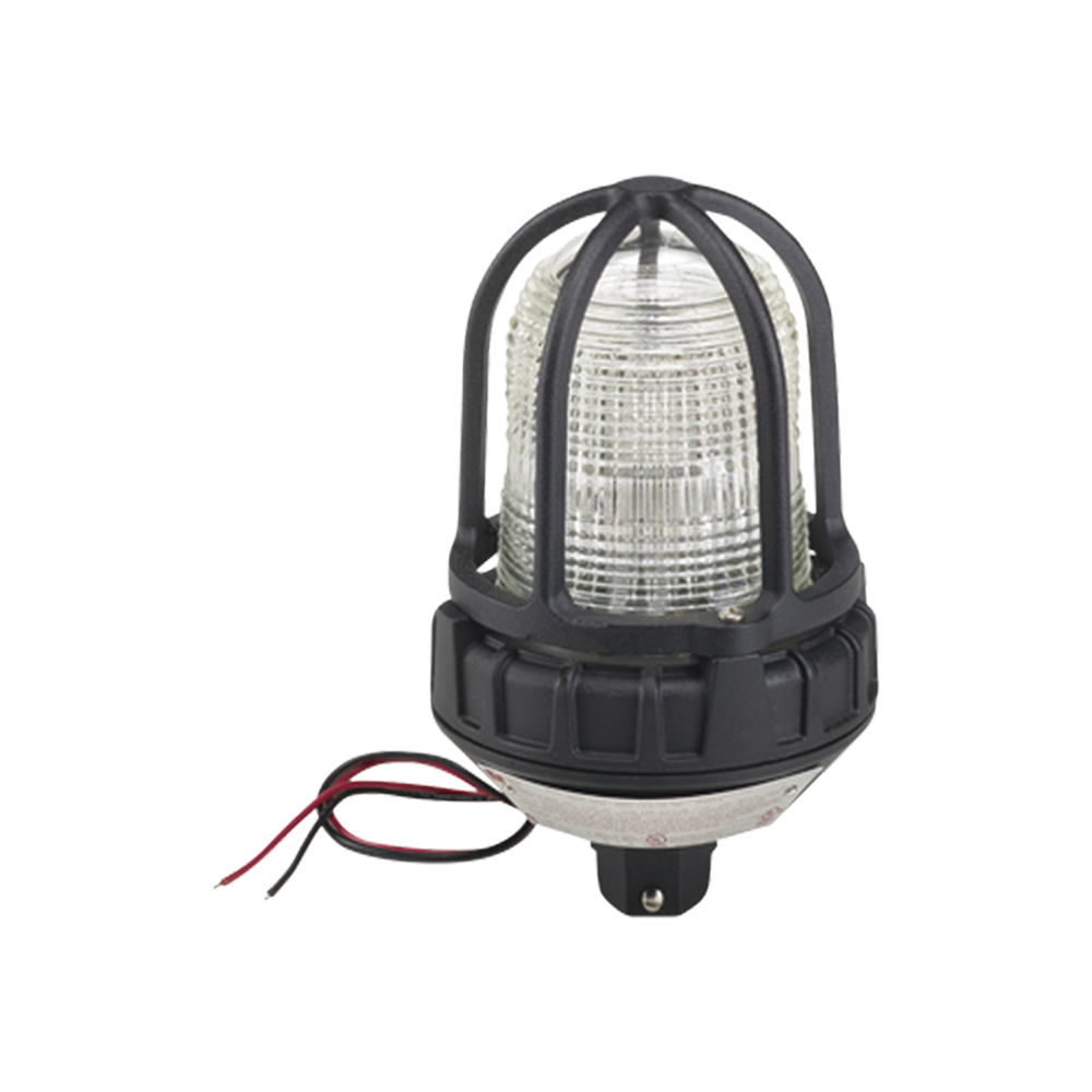 Luz estroboscópica para ubicaciones peligrosas, montaje tipo tubo, 12-24 VCD, Color Claro