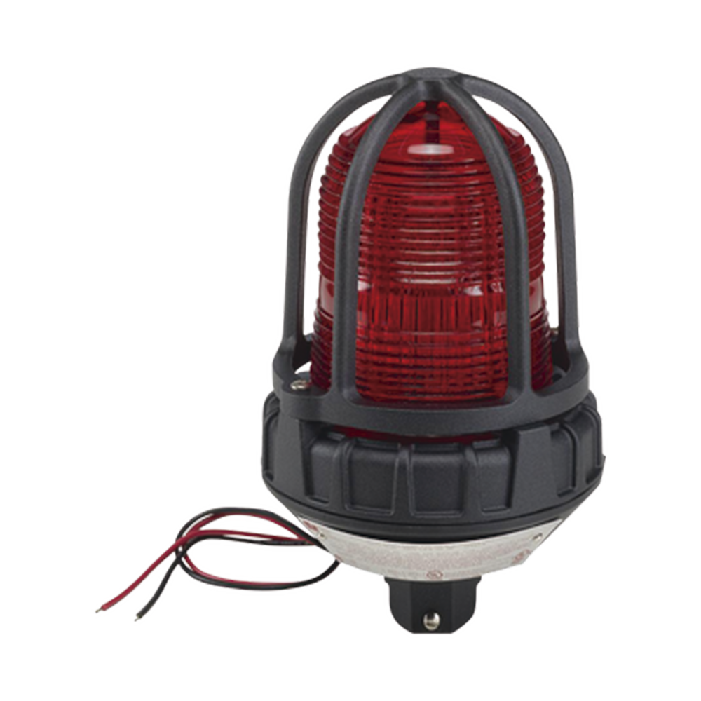 Luz estroboscópica para ubicaciónes peligrosas,  montaje tipo tubo, 120 VCA, color Rojo