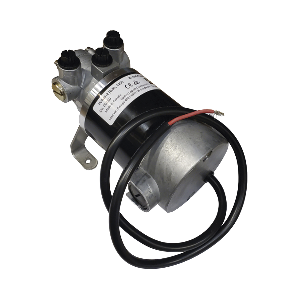 Bomba Hidráulica Reversible PUMP-2 / 12V DC / Flujo 0.8L (49 cu.in) por Minuto / Para Cilindros de 80 cc - 250 cc (4.9 - 15.2 cu.in) / Conexiones O-Ring Boss (ORB) / Incluye 3 Accesorios ORB-5 a 9/16 UNF / Compatible con SteadySteer