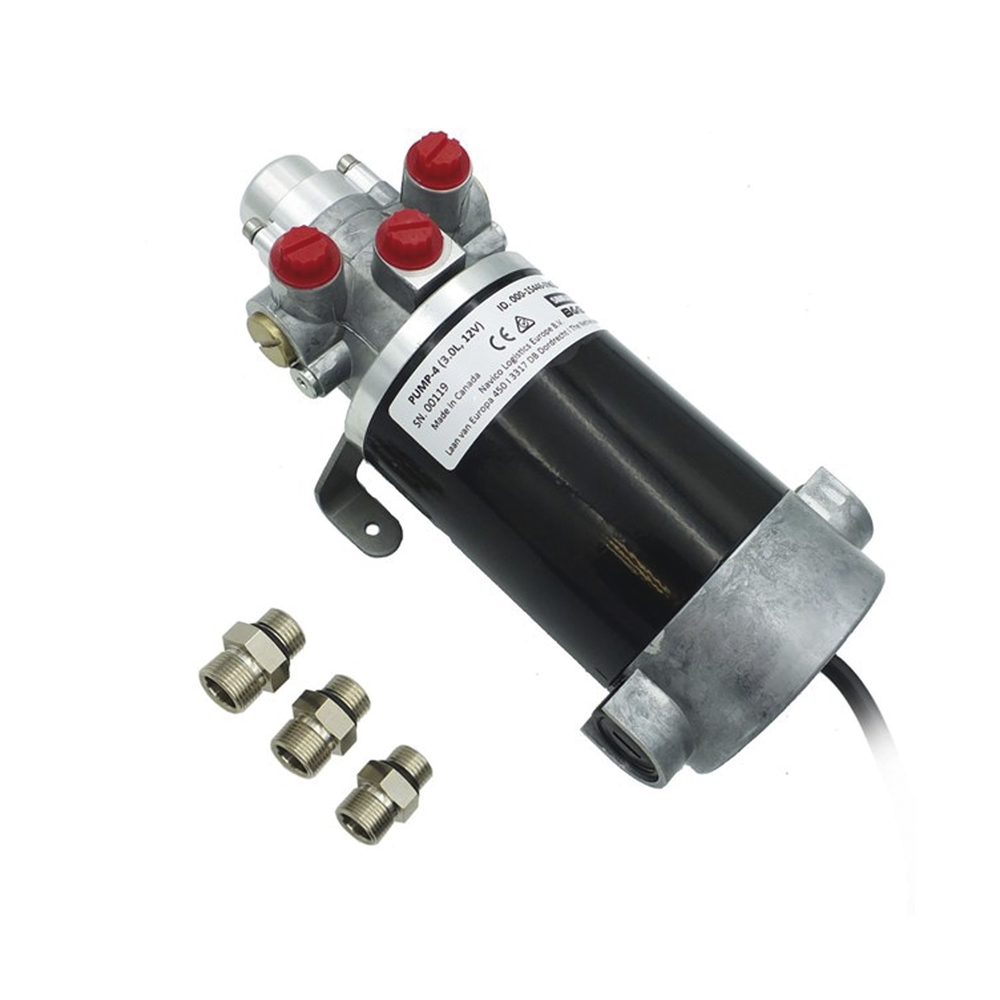 Bomba Hidráulica de Engranajes PUMP-4 / 12 V CC / Reversible / Caudal 3.0 L/min / Desplazamiento Cilindro 290-960 cc / Conexiones ORB / Compatible con SteadySteer / Requiere Sistema NAC-3 o AC42