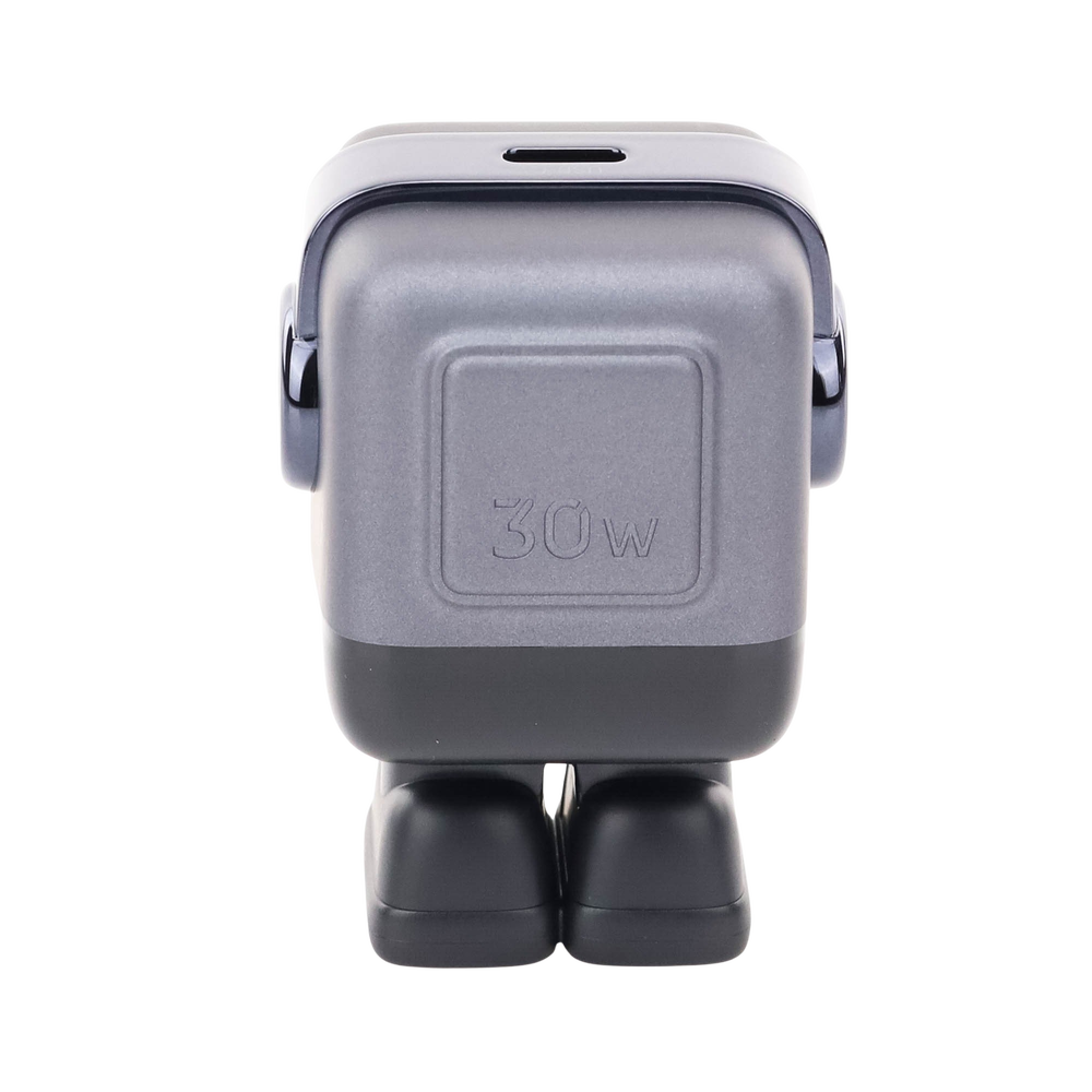 Cargador Mini GaNRobot 30W serie UNO | 1 USB-C de Carga Rápida | Tecnología GaN II | Multiprotocolo PD/QC/SCP/FCA | Carga Inteligente | Pantalla LED | Zapato Magnético Extraíble | Thermal Guard | Color Negro. - Image 5