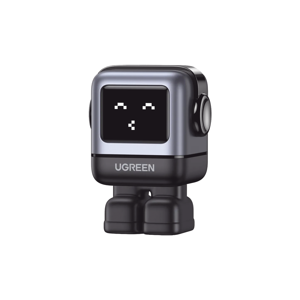 Cargador RobotGaN de 65W Serie UNO | 3 Puertos de Carga R?pida | 2 USB-C | 1 USB-A | PD 3.0 | QC 4.0 | Carga Inteligente | Tecnolog?a GaN II | Zapato Magn?tico Extra?ble | Carcasa Ign?fuga | Pantalla LED - Image 2