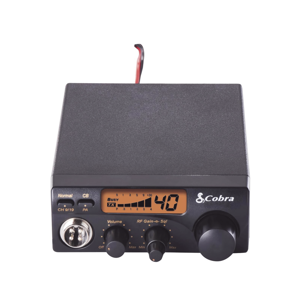 Radio móvil en banda CB de 40 canales en modulación AM con pantalla monocromática y función de PA - Image 4