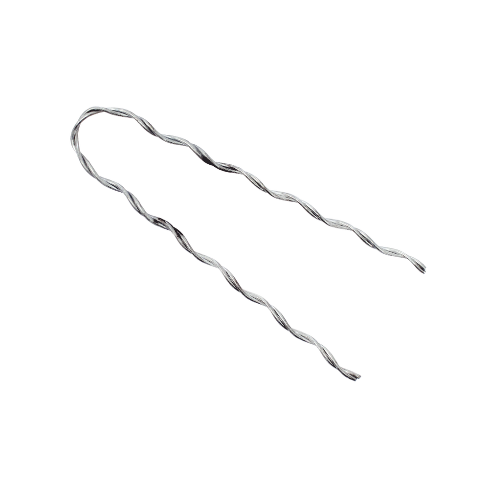 Remate Preformado para Fibra Óptica Mini Figura 8, Span 80 m, para mensajero de acero con diámetro Φ 1.6 mm - 1/16"