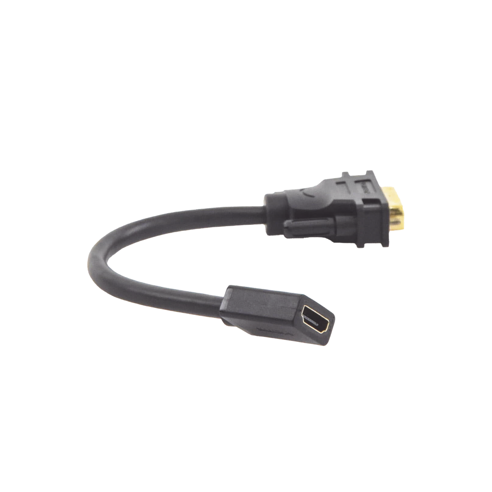 Convertidor DVI Macho a HDMI Hembra | Bidireccional | DVI 24+1 | 1080P@60Hz | Cable de 22 cm (8.66 Pulgadas) | Negro - Image 5