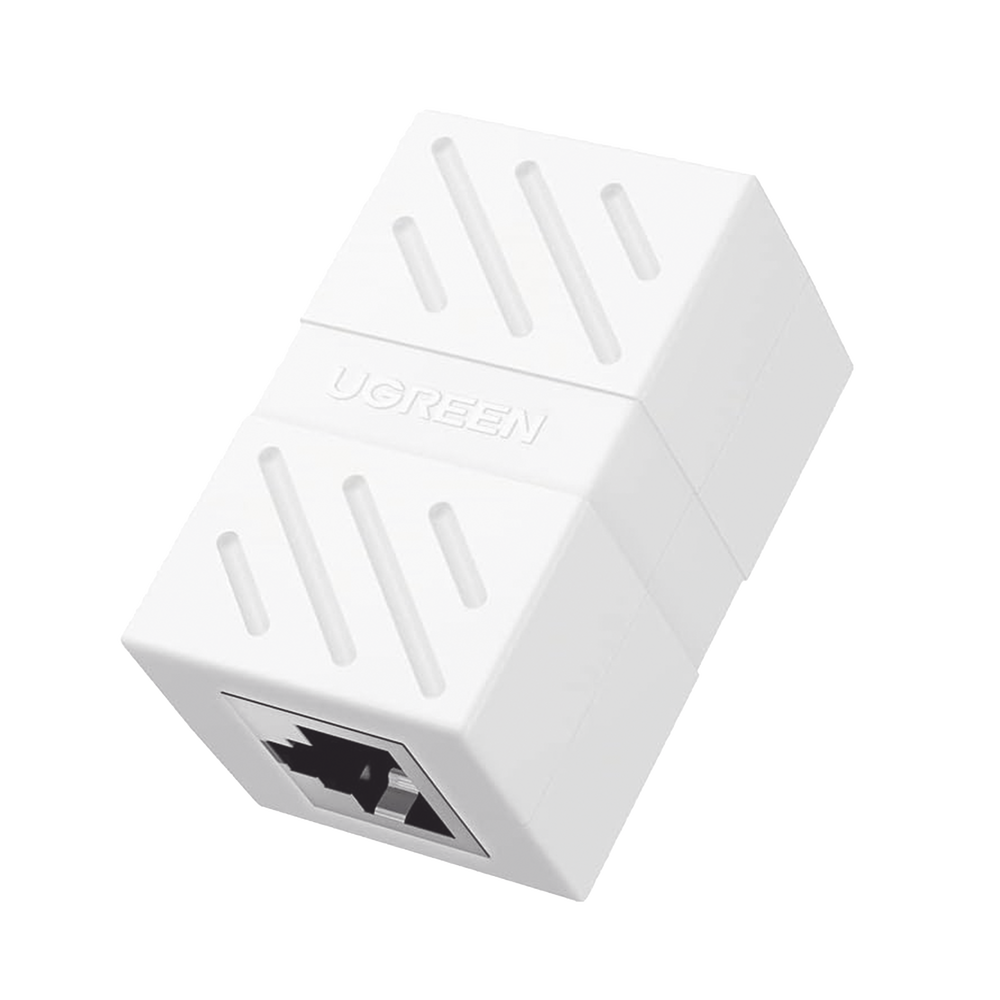 Acoplador (Extensor de Cable Ethernet RJ45 a RJ45) | 1000Mbps | Compatibilidad con Cat7 Cat6A Cat6 Cat5e | Compatible con POE | Ign?fugo | ABS | Color Blanco