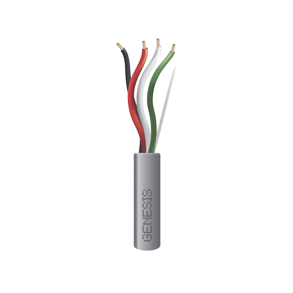 Bobina de 152 Metros (500 Pies) / Cable 4 x 16 AWG / Color Gris / Aplicaciones de Control / Riser