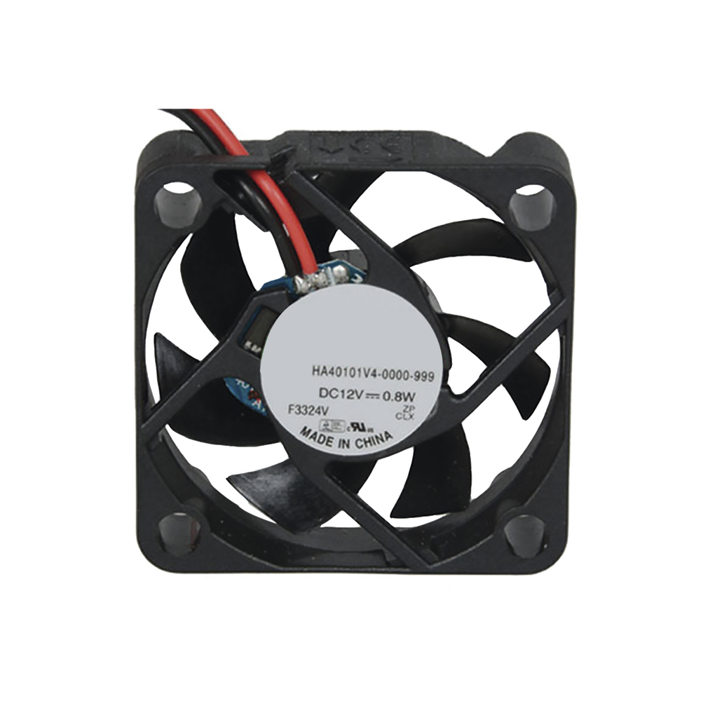 Ventilador Anticondensante Axial de 12Vcc, 40x40x10 mm, 0.8 Watt, 65 mA, flujo de aire de 5.3 CFM, sin escobillas.