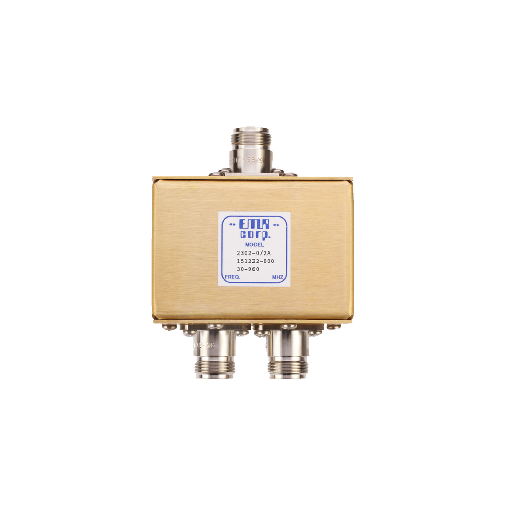 Divisor de Potencia EMR de 2 Vías, 30-960 MHz, 0.5 Watt, Conectores N Hembra.