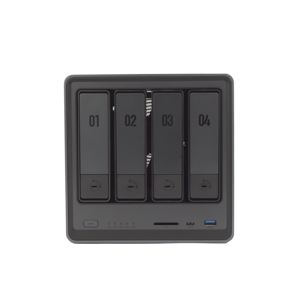 NASync DXP4800 | SO UGOS Pro | Intel N100 12th Gen Intel® Quad Core™ | 4-Bahias (SATA) hasta 96TB | 2* M.2 SSD hasta 16TB| 8GB DDR5 (Exp. a 16GB) | 2.5Gb Dual Ethernet | HDMI 4K | 2* USB2.0 | 1*USB 3.2Gen | 1* USB 3.2Gen2 | 1*USB-C 3.2Gen2 | SD - Image 3