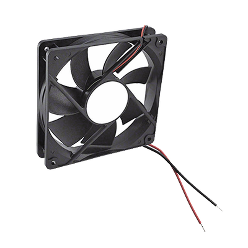 Ventilador Anticondensante Axial Cuadrado, 12Vcc, 120x120x25 mm, 75.0 CFM, 1.9 W, 161 mA, 2200 RPM.