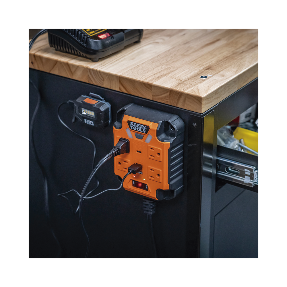 Multicontacto Powerbox 1, con 4 Salidas 120 Vca, 2 USB-A / 1 USB-C, Luces LED Integradas y Soporte Magnético - Image 4
