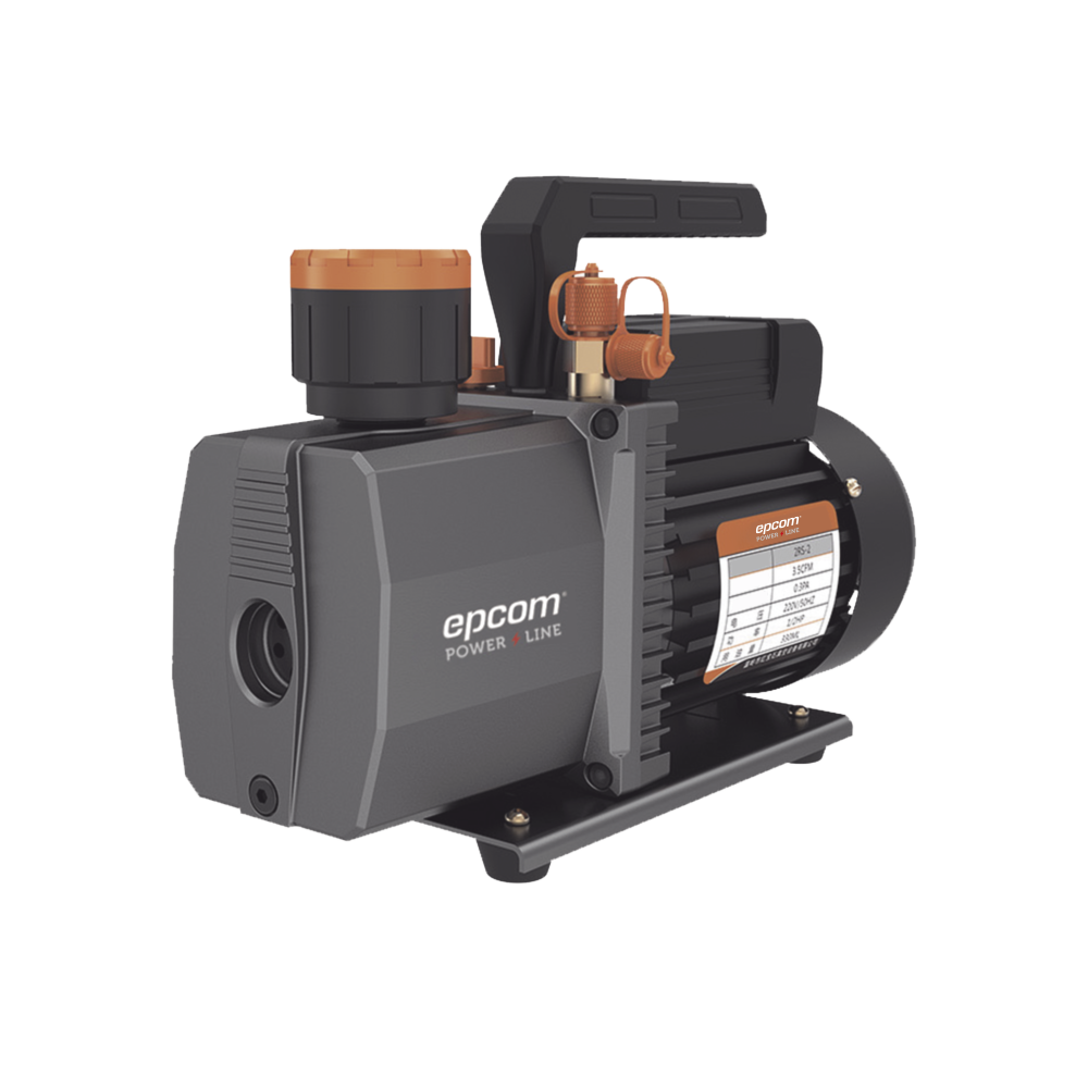 Bomba de vacío/ para aire acondicionado / 2 estados / Motor de 1/2 HP / Voltaje 110 Vca / Acople de ingreso de 1/4" x 3/8" con válvula de retención integrada