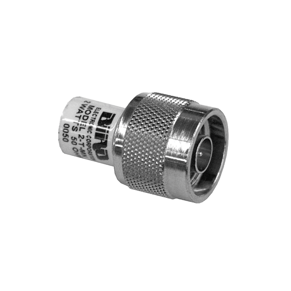 Carga Fantasma Terminal de 2 W, Impedancia de 50 Ohm y Conector N Macho.