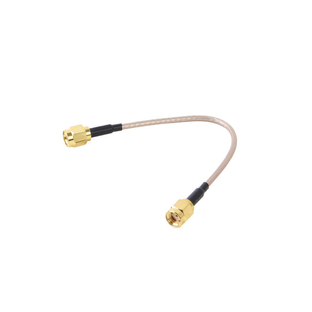 Jumper de 14.5 cms (RG-316) n conectores para equipos ROCKET cos SMA macho inversos.