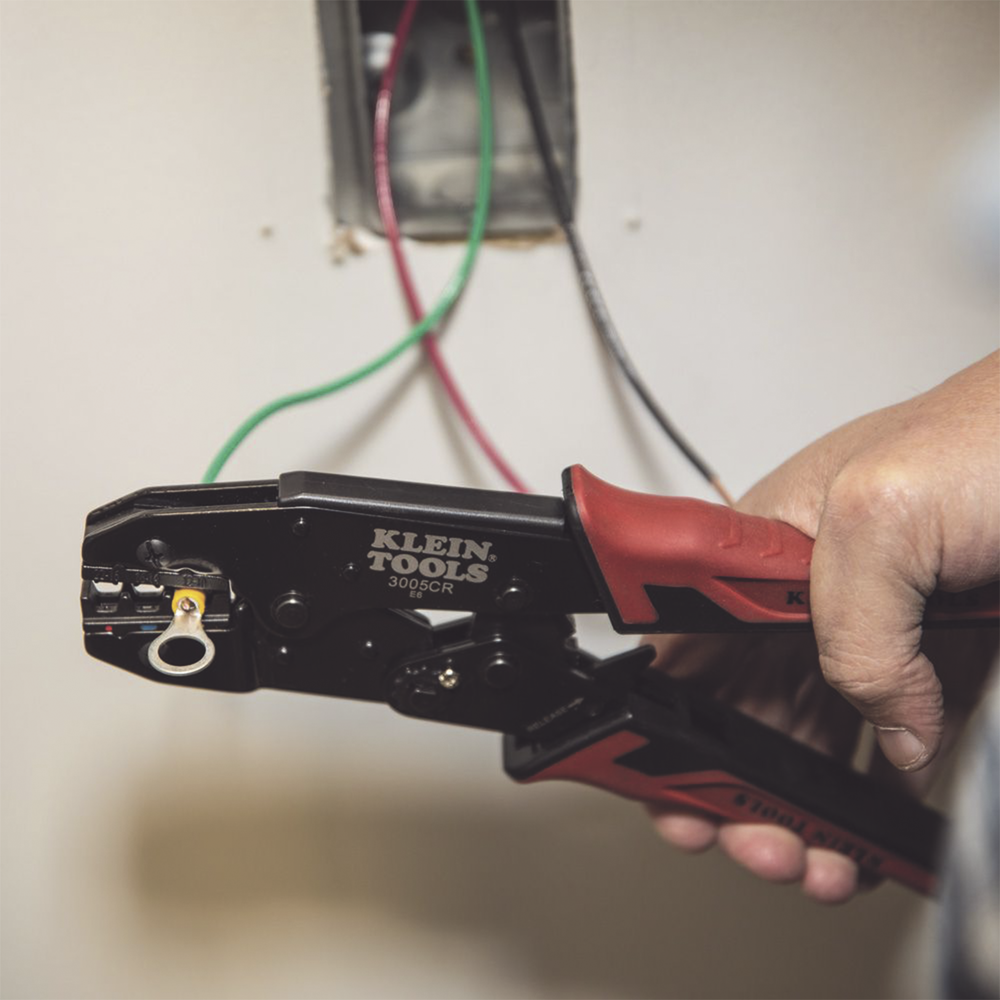 Pinza Ponchadora para Terminales con Aislamiento en Cable de Cobre Sólido y Trenzado de 10-22 AWG. - Image 7