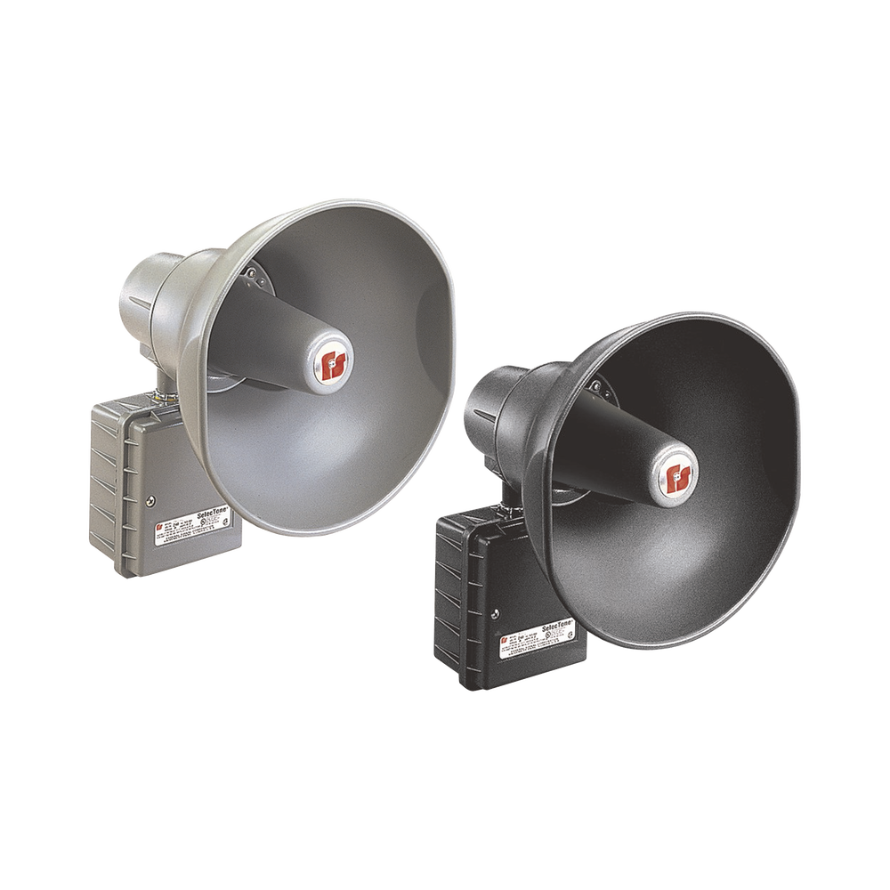 Altavoz amplificado 302GC SelecTone® de 30 W, para ubicaciones peligrosas Aprobado por CSFM y Listado por UL y cUL, 120 VCA