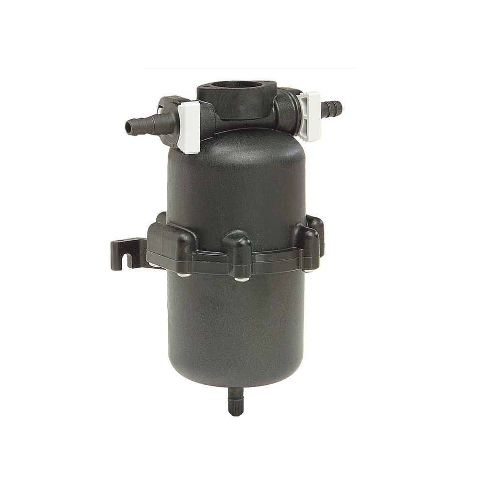 Mini tanque acumulador con capacidad de hasta 0.65 litros.