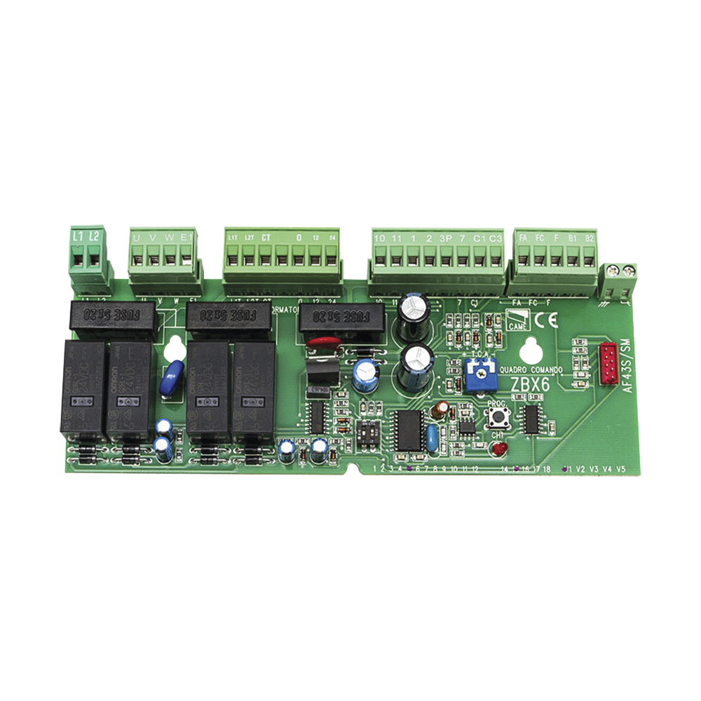 Tarjeta de refacción para motores CAME con tablilla ZBX6