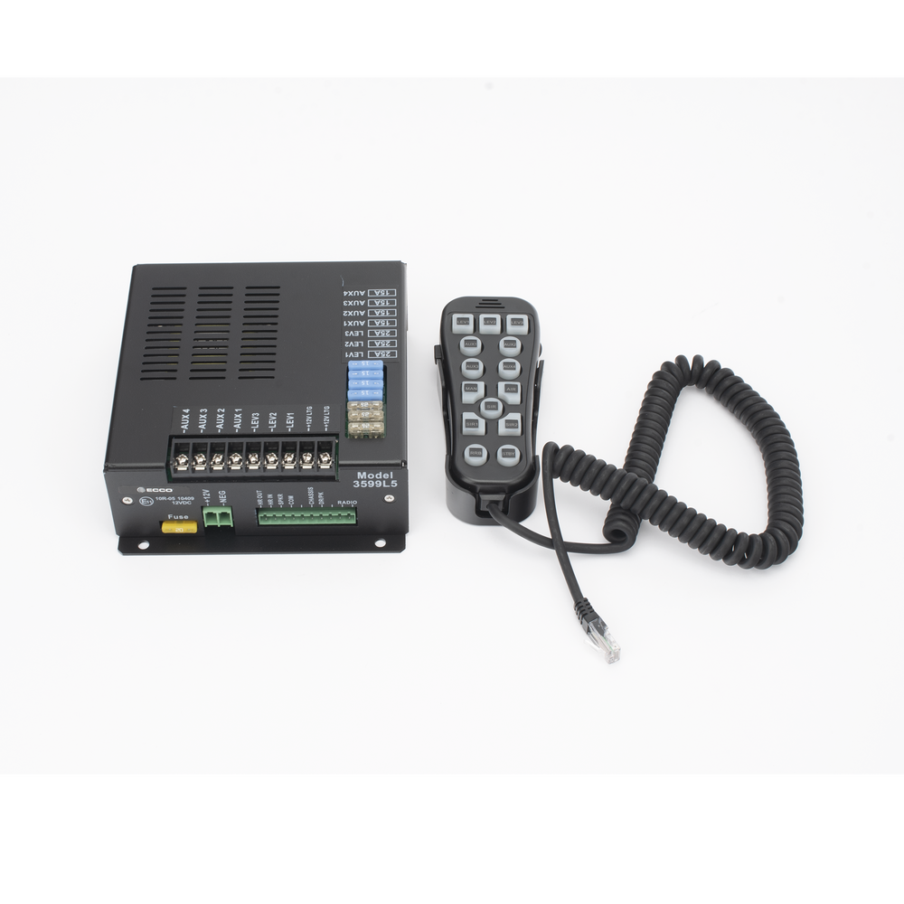 Sirena Vehicular H2 Covert ™ de 200W de Potencia, Con Controlador Unimando de 14 Botones Para Control de Tonos, 7 Salidas Auxiliares y Micrófono - Image 2