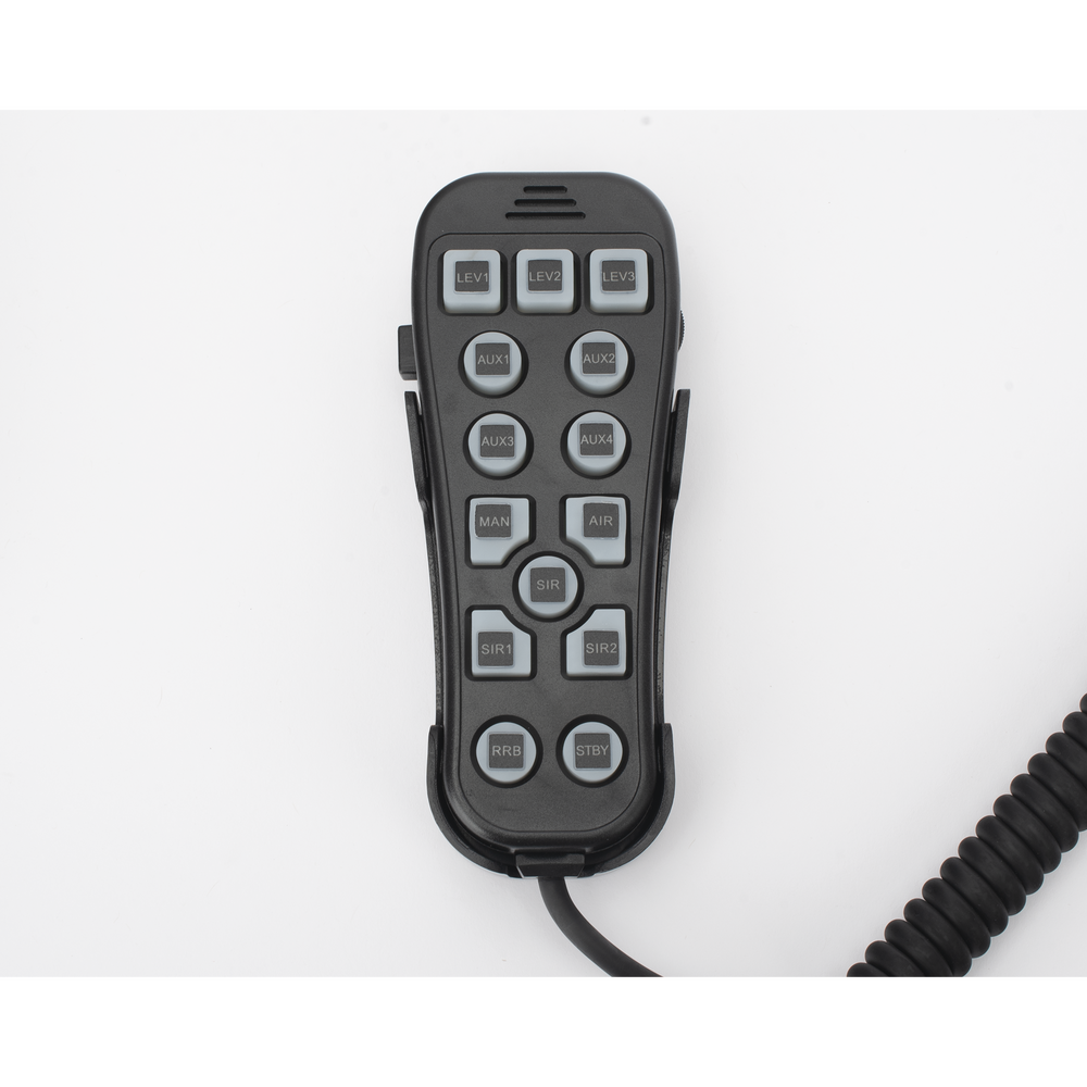 Sirena Vehicular H2 Covert ™ de 200W de Potencia, Con Controlador Unimando de 14 Botones Para Control de Tonos, 7 Salidas Auxiliares y Micrófono - Image 4