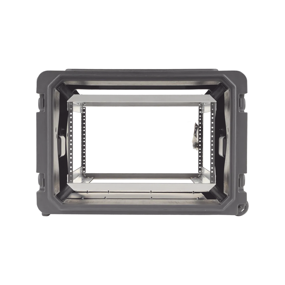 Gabinete Plástico Móvil con Amortiguador con Rack de 19" 6 Unidades. - Image 2