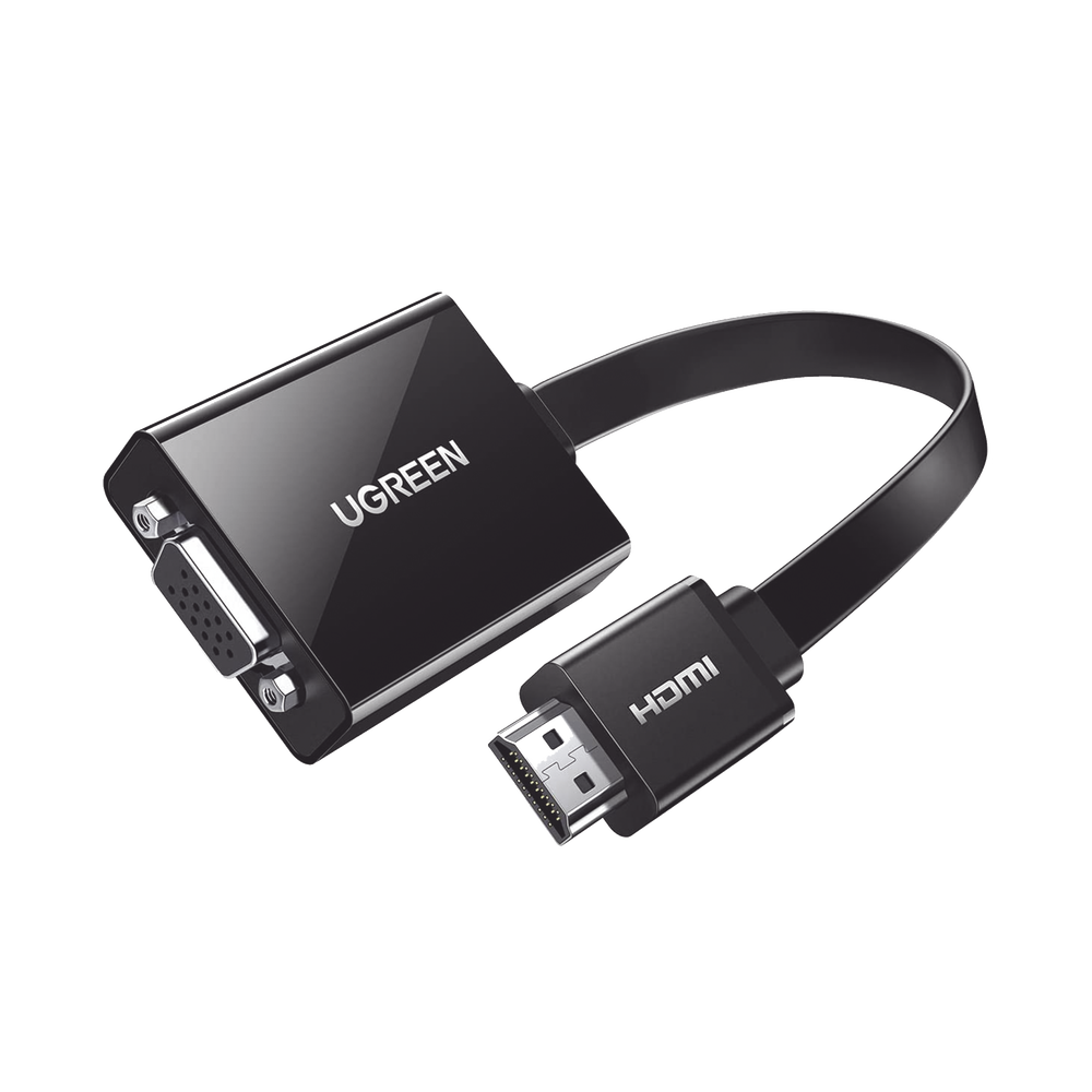 Adaptador HDMI a VGA / Resoluci?n 1080P / Audio 3.5mm / Con Puerto Micro USB para Alimentaci?n / Plug & Play / No Requiere Controlador / ABS / Flexible y Duradero