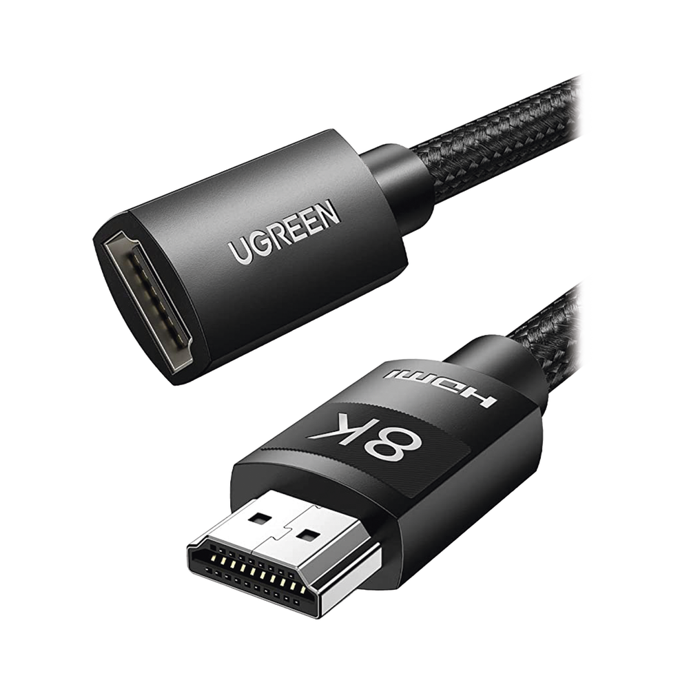 Cable de Extensi?n HDMI 8K | 1 Metro (3.28 Pies) | Macho a Hembra | HDMI 2.1 | 8K@60Hz | N?cleo de Cobre Puro 28AWG | Soporta la Conexi?n de Hasta 3 Metros (9.84 Pies) de Largo en HDMI 2.1