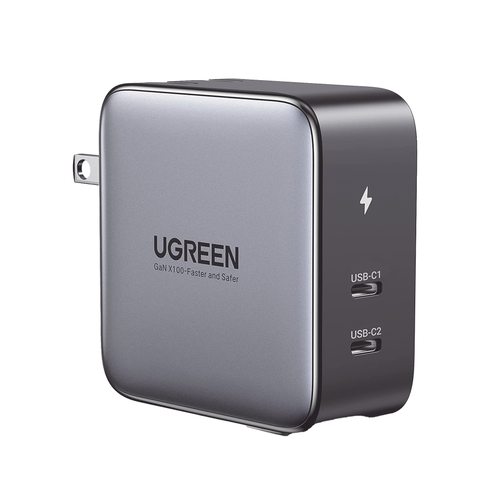 Cargador de 100W serie Nexode / 2 Puertos USB-C de Carga Rápida /Tecnología GaN II +SIC / Power Delivery 3.0 / Quick Charge 4.0 / Chip Confiable y Carga Inteligente / Distribución Inteligente de Energía / Mayor Eficiencia Ener