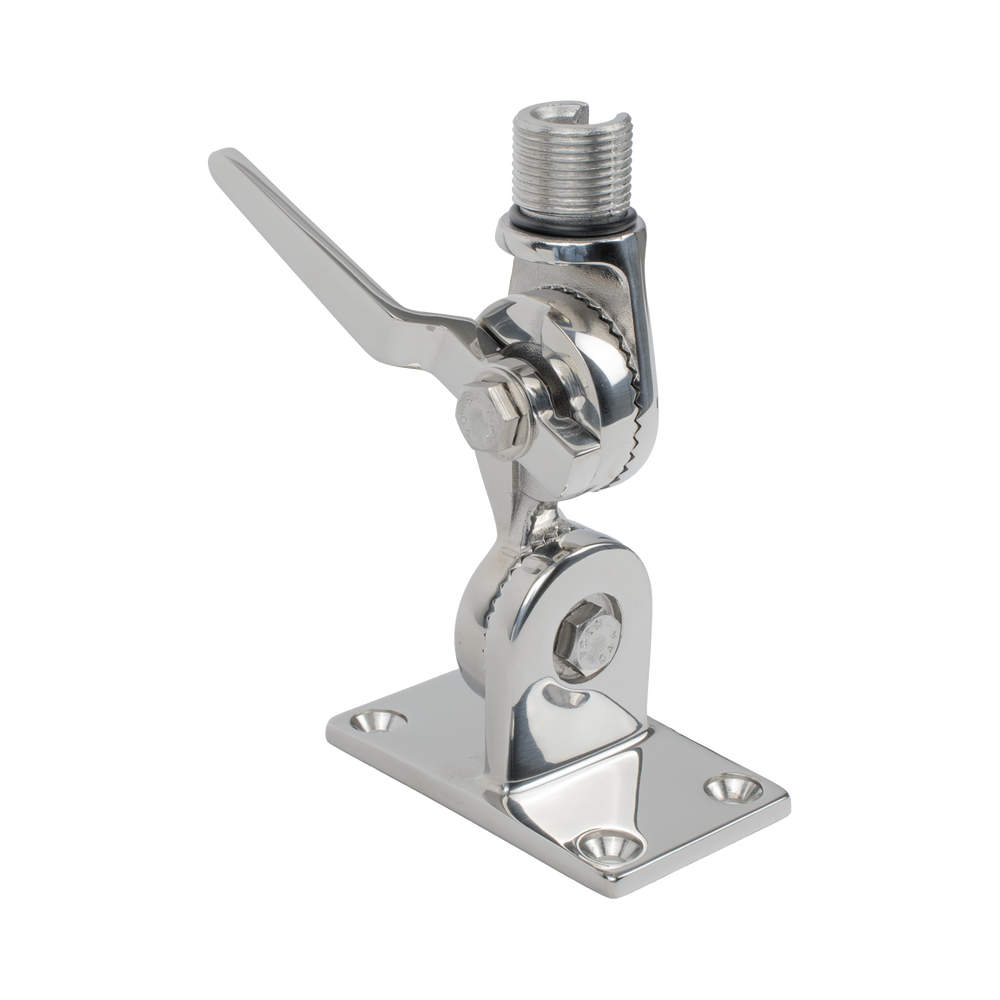 Montaje rotativo de acero inoxidable, 4 posiciones, rosca estándar 1”-14