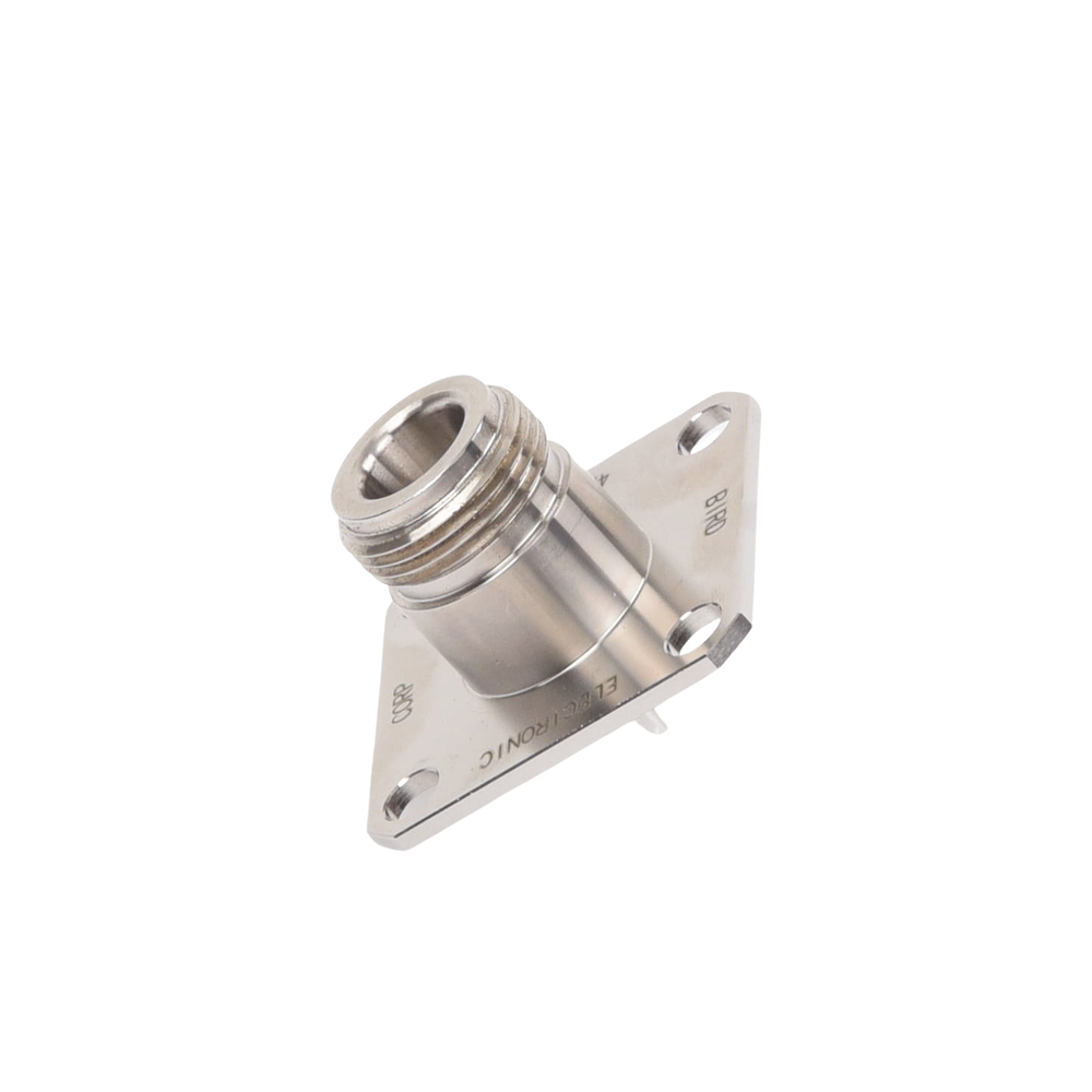 Conector N Hembra de Cambio Rápido / Wattmetro BIRD 43, 4304, 4 perforaciones a 18 mm, Níquel/ Plata/ Teflón.??? - Image 3