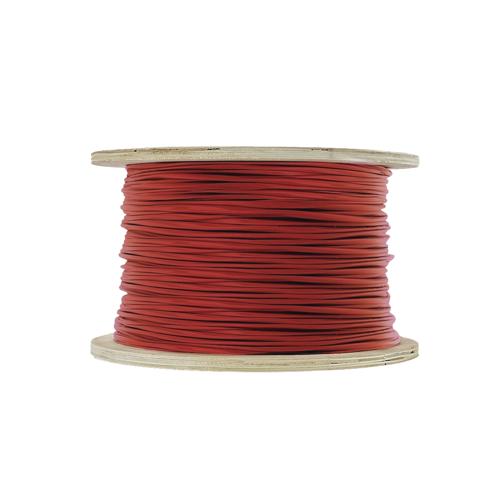 Bobina de 305 Metros (1000 Pies) de Alambre / 2 x 16 AWG / Riser / Para Aplicaciones de Incendio FPLR / Blindado S?lido Color Rojo - Image 3