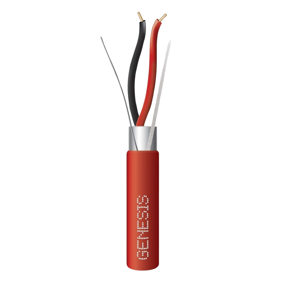 Carrete de Alambre 305 Metros (1000 Pies) / 2 x 16 AWG Blindado / PLENUM / Para Alarmas de Incendio