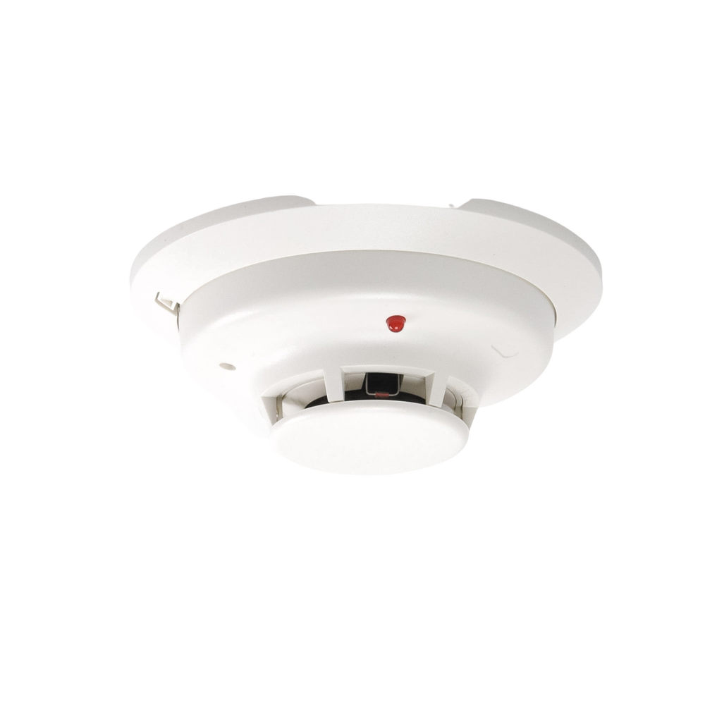 Detector Fotoeléctrico de Humo de 4 Hilos con Sensor de Temperatura a 57° C, Serie i3